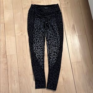 Black Leopard Print Leggings